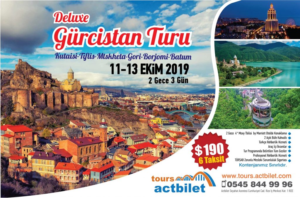 Rize ve Trabzon Çıkışlı Deluxe Gürcistan Turu
